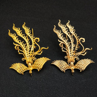 英亿饰品DIY新款凤凰发钗侧凤偏凤古风汉服凤冠发饰头饰材料