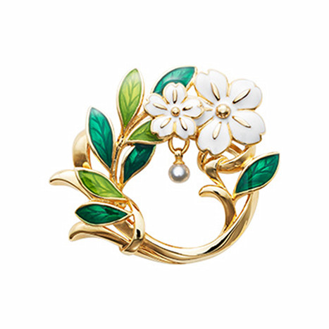 Broche Lovers en Nacre - Ref 1170840 Image 1