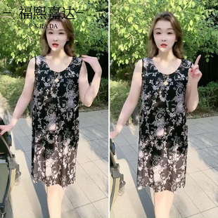 可外穿套头家居服女连衣裙 夏季 新款 中长款 睡裙女简约宽松显瘦爆款