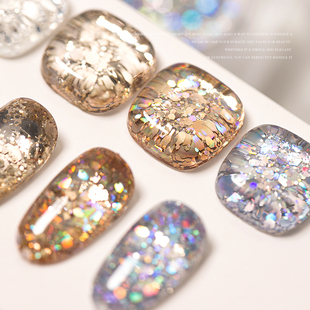 2026新款大亮片甲油胶网红流行色持久爆闪幻彩镭射光疗胶美甲专用