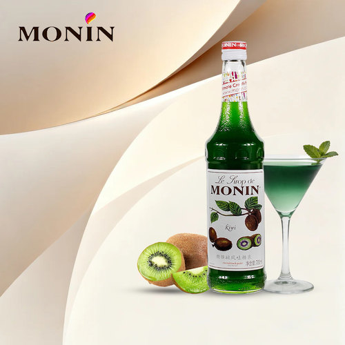 压头monin莫林糖浆奇异果奶茶店