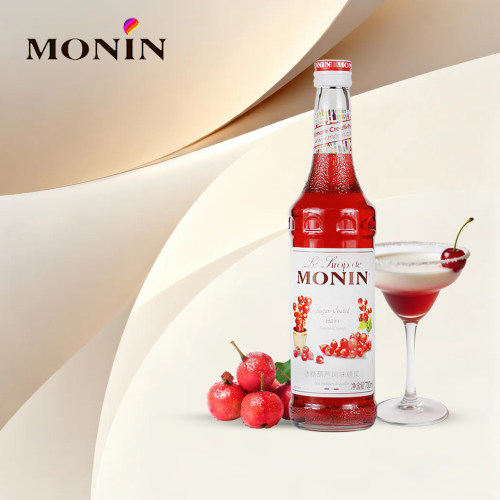 MONIN莫林冰糖葫芦糖浆700ml风味调鸡尾酒咖啡果汁浆饮料奶茶店用