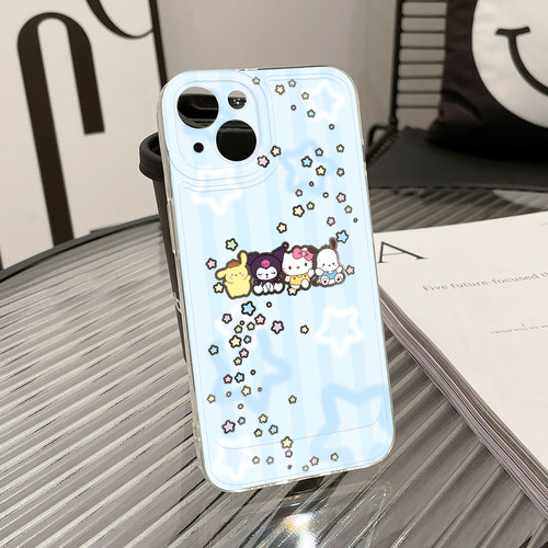 四位一12适用华为pura70苹果iphone16promax小米15透明mate60新款opporeno13硅胶vivox100荣耀magic6手机壳14