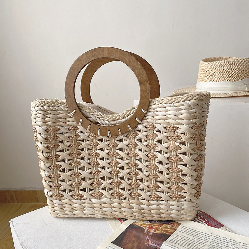 草编包编织包手提大法式手工