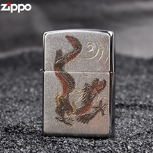 zippo芝宝zoipp打火机zooip正品 飞龙 zoopo煤油zoopp纯铜zopio原装