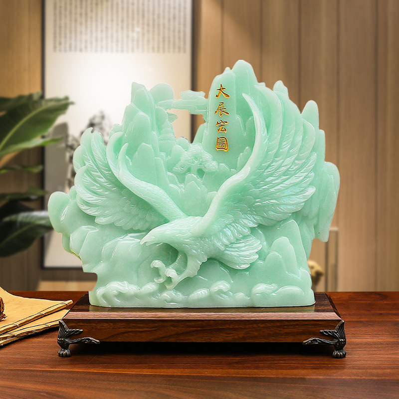 大展宏图老鹰摆件家居客厅玄关酒