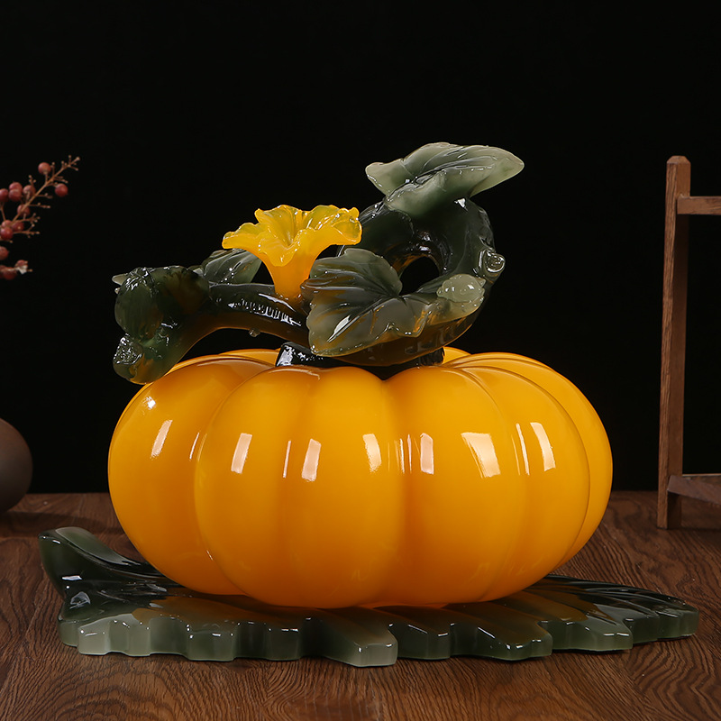 财富丰收南瓜创意摆件新中式客厅