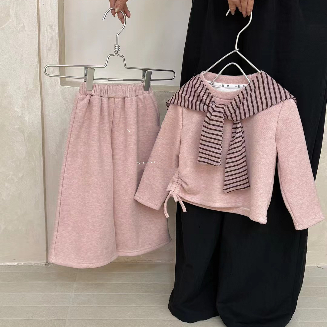 女童冬款红色套装2025新款