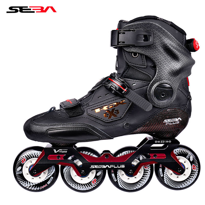 子遥轮滑SEBA米高TRIX PRO轮滑鞋溜冰鞋专业碳纤维平花鞋花式鞋