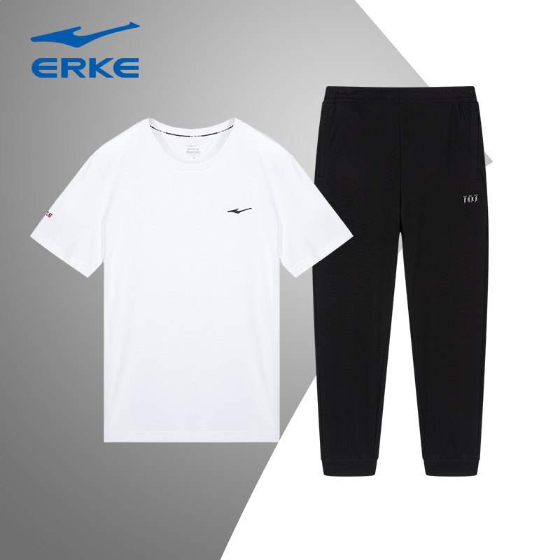 鸿星尔克运动套装男2026冬季新款官方旗舰正品男短袖九分裤两件套,运动服/休闲服装,运动套装,淘宝优惠券,粉丝福利购,淘宝优惠卷