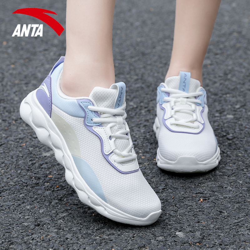 安踏女鞋跑步鞋绵绵弹力跑鞋夏季鞋子休闲鞋正品官方旗舰运动鞋女