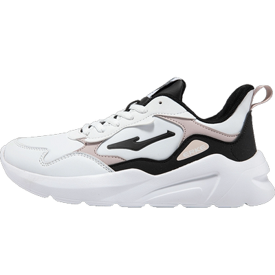 鸿星尔克女鞋2026新款冬季皮面防水休闲鞋老爹鞋官方旗舰运动鞋女