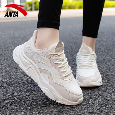 安踏透气女子系带休闲鞋正品