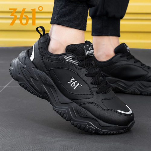 皮面防水361度正品男鞋
