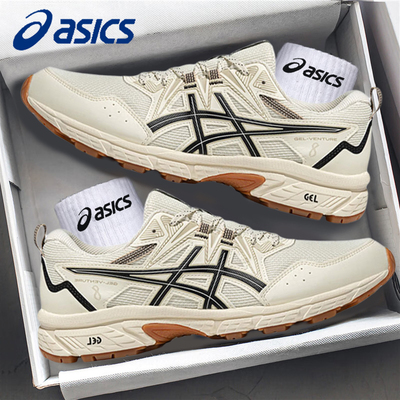 Asics亚瑟士越野跑鞋男女VENTURE 8春季登山鞋耐磨复古减震徒步鞋