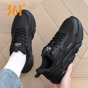 361女鞋跑步鞋冬季透气网面鞋361度大网眼休闲鞋官方正品运动鞋女