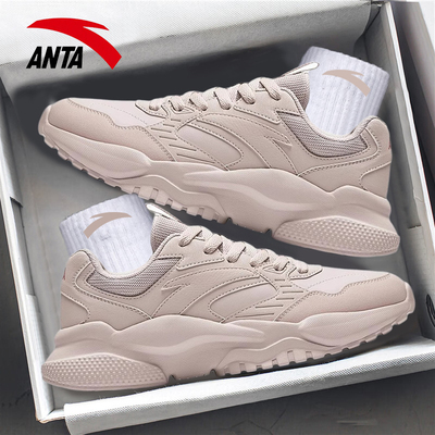 安踏透气女子系带休闲鞋正品