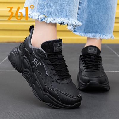 361°跑步鞋女子运动鞋皮面361