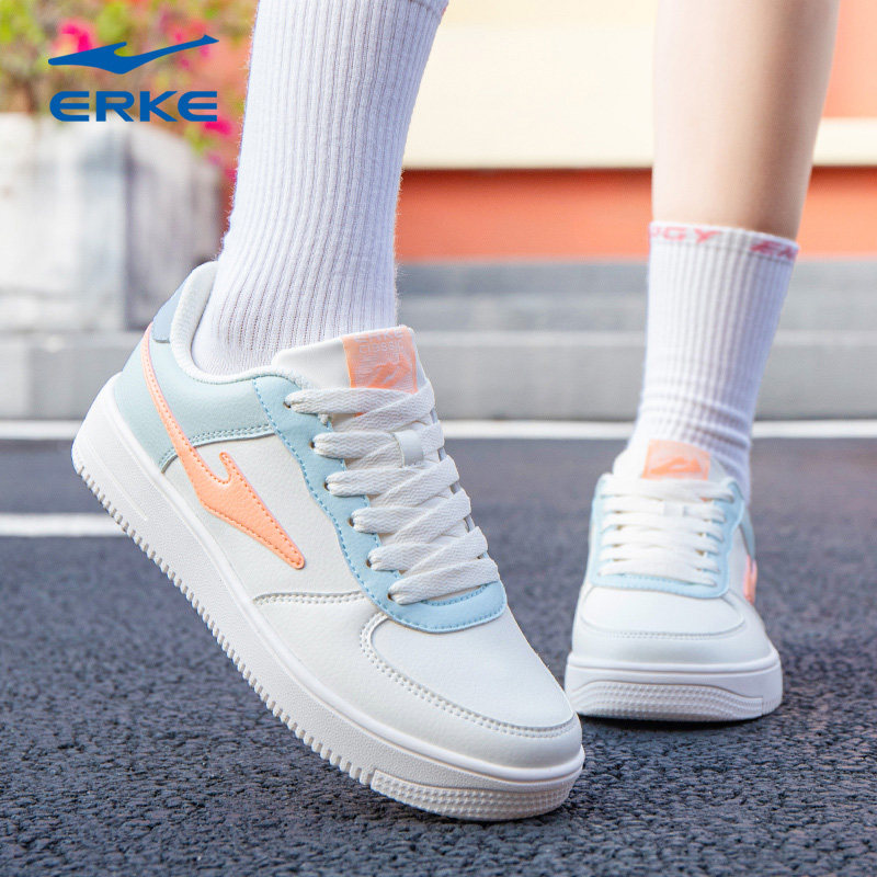 女鞋鸿星尔克板鞋2024新款