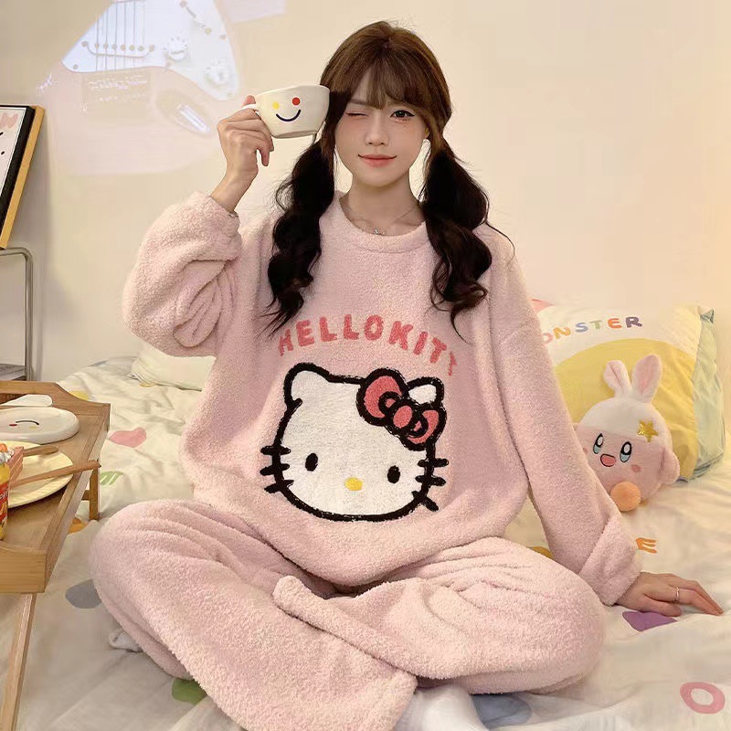 长袖2025新款女加厚睡衣