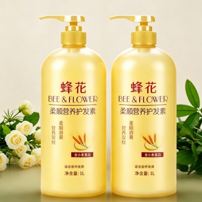 蜂花护发素1L*2柔顺修护干枯毛躁