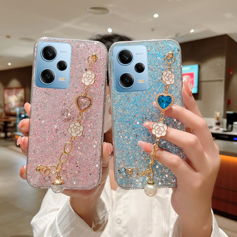 适用红米NOTE12PRO 5G手机壳小米POCO X5手链C75保护套NOTE11S 4G卡通C65硅胶11TPRO全包边10C防摔女款14C软