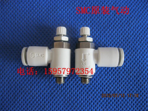 SMC原装 AS1201F-M5-04调速接头 AS1211F-M5-04调速阀气管节流阀