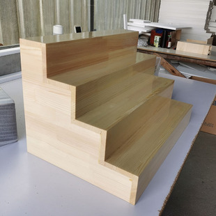 超市置物架台阶柜手办店阶梯形展架鞋店中岛柜化妆品美妆直播展台