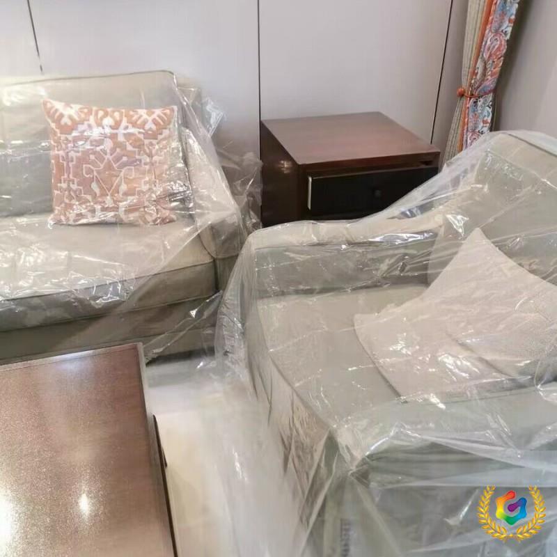 ฅ加厚沙发防尘罩遮灰尘冰箱罩餐桌保护套婴儿床罩搬家打包袋防猫