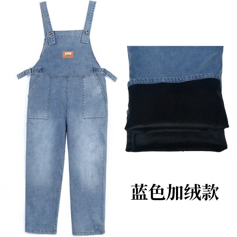 孕妇背带裤冬季加绒加厚指导查房磁钉大藏经防