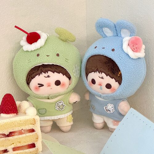 萌遇时光 奶油苏打系列 10cm棉花娃娃周可可绵绵君玩偶公仔娃衣服