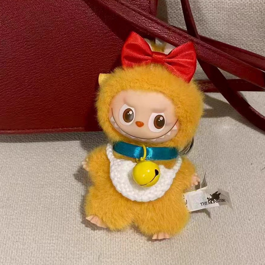 labubu4.0心底密码娃衣铃铛配饰叮当猫多啦A梦拉布布四代衣服着替