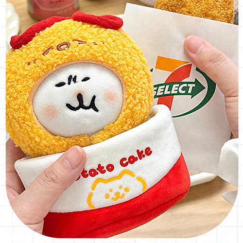 10cm便利店系列13cm自嘲熊棉花娃娃自嘲熊努努娃衣头套娃包无属性