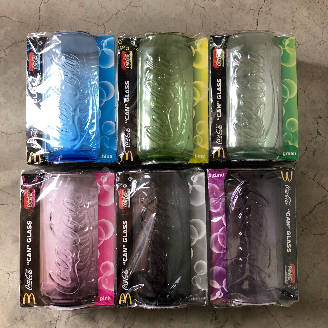 正品麦当劳限量罐形玻璃杯