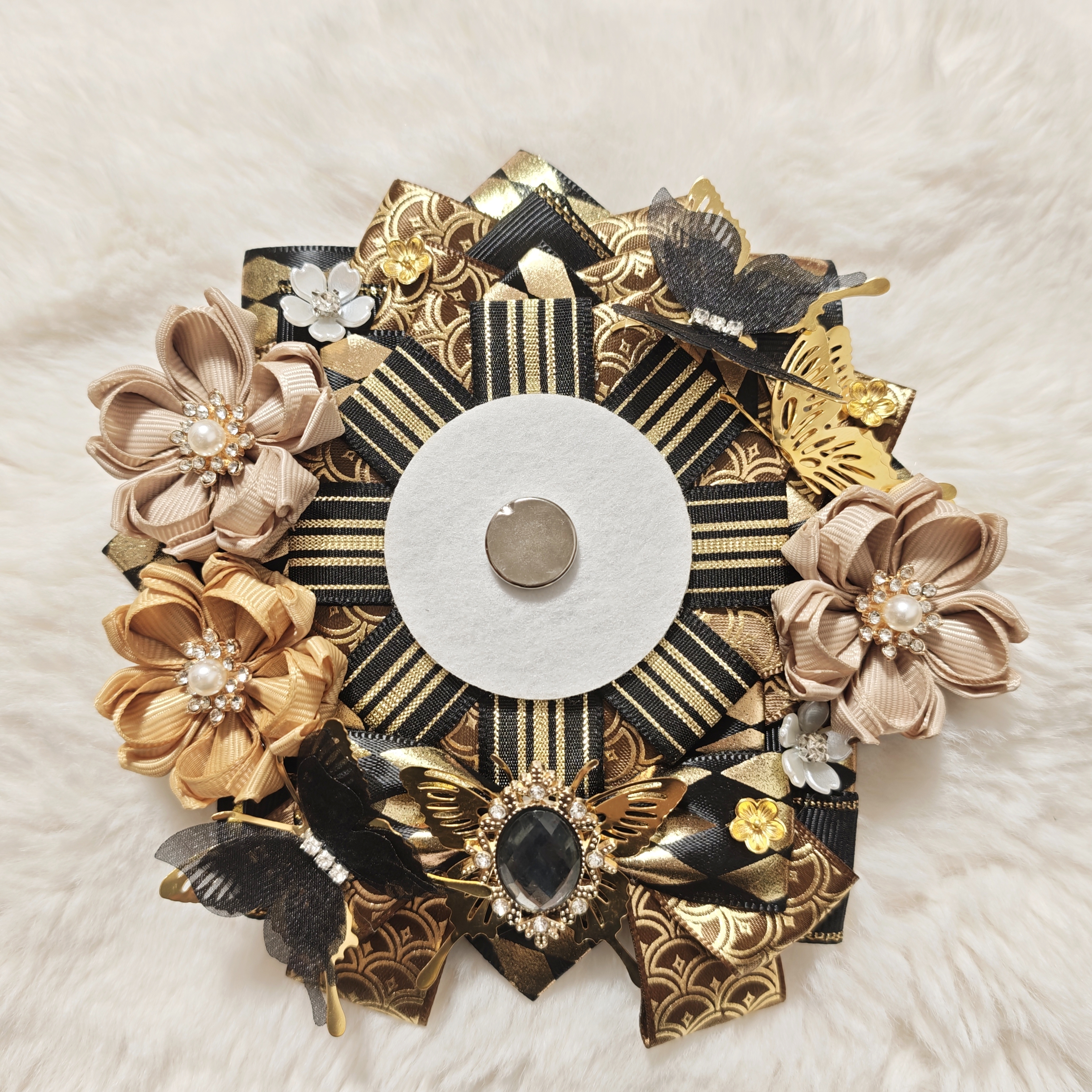 【现货】 棕色系吧唧托 58-75通用 华丽白菜谷美手作恋与光夜深空