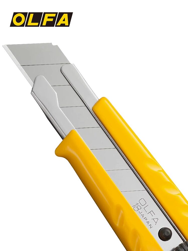 日本原装进口olfa爱利华lb-10大号可折断白刃美工刀片18mm宽0.5厚