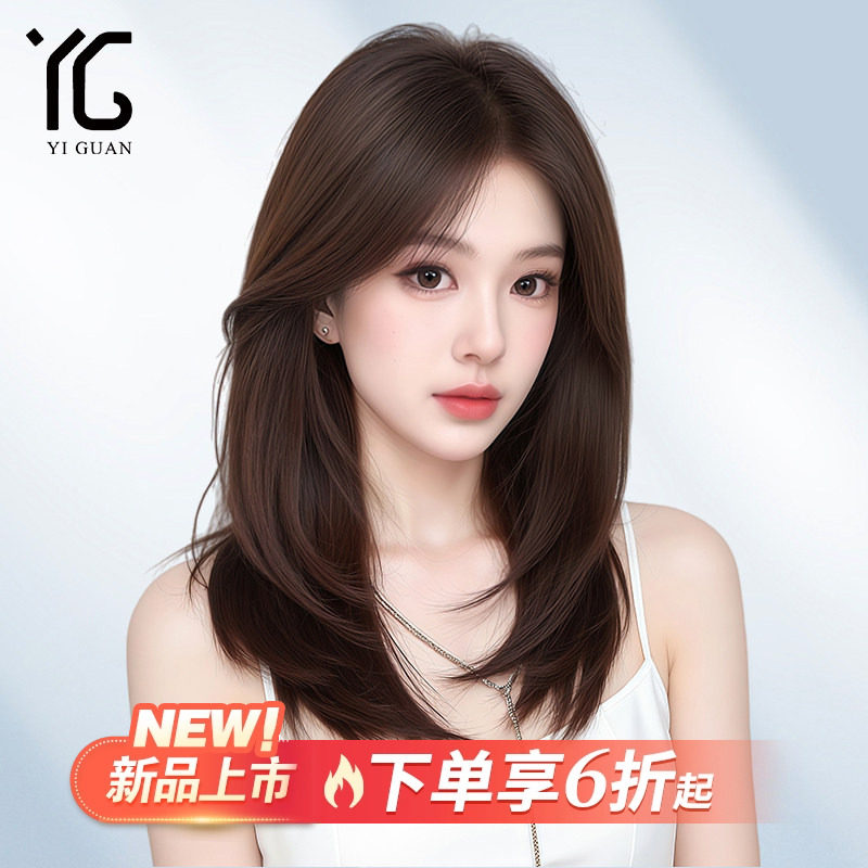假发女全头套真人发丝自然隐形生物膜封边蕾丝递针锁骨发假发套