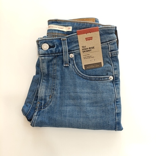 美国官网代购/国内现货女款721紧身高腰蓝色牛仔裤腿长斯里兰卡产