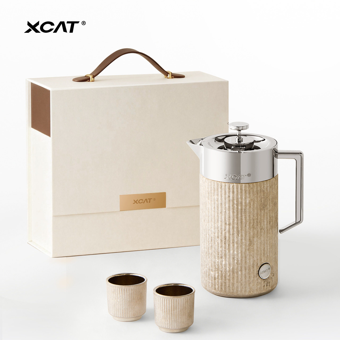 山猫纯钛保温壶商务办公礼品泡茶茶壶家用高档保温水瓶泡茶保温壶