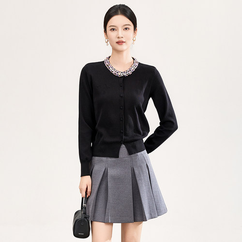 气质显瘦针织开衫外套女2026春季新款设计感小众高级感高质量上衣 - 封面