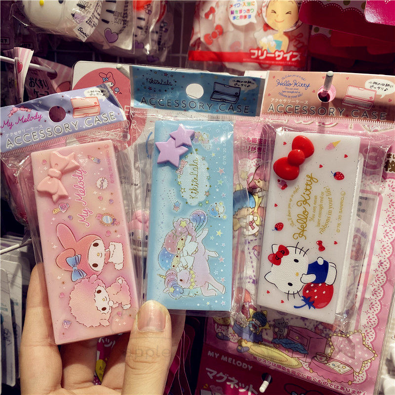 日本收纳盒hellokitty牙线棉棒