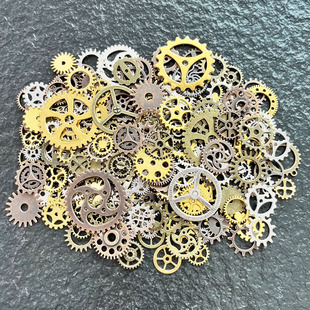 蒸汽朋克机械齿轮手工diy配件自制小机器人材料痛包扎包吧唧装饰