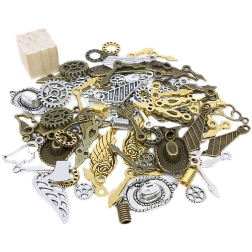 Металлический робот ручной работы, аксессуар с аксессуарами, креативный набор материалов с шестернями, поделки ручной работы, «сделай сам», в стиле панк