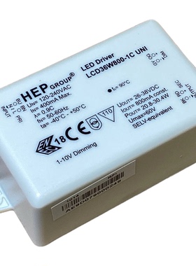 HEP调光内置电源LCD36W800-1C UNI 800mA 26-38V 800mA 1-10V
