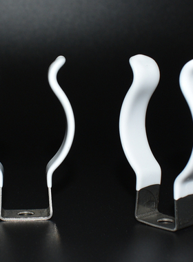 US304 圆形灯管夹 厚度1mmT12 荧光灯管灯座白色包胶 PVC 防生锈