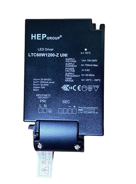 40W 50W 60W轨道灯明装筒灯LED电源 1200mA HEP LTC60W1200-Z UNI