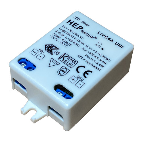 100-240V LED驱动器 HEP 1-3.8W 350mA 变压器带端子 LSVC3B UNI