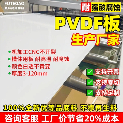 全新料pvdf板材支持零切源头厂家