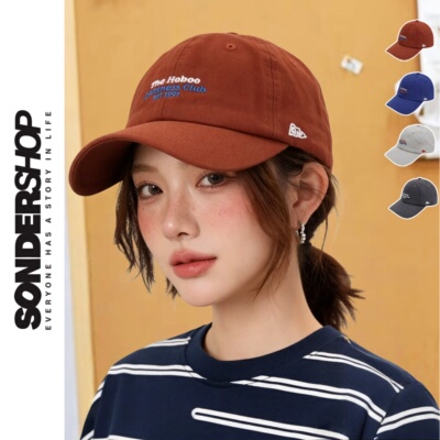 刺绣软顶棒球帽春夏百搭显脸