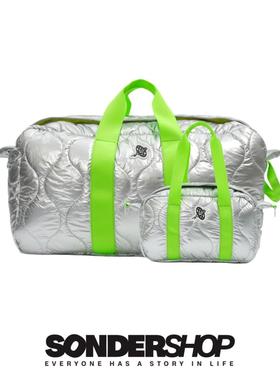 SONDER SHOP OFFWINTER太空系列绗缝夹棉手提包旅行包健身包